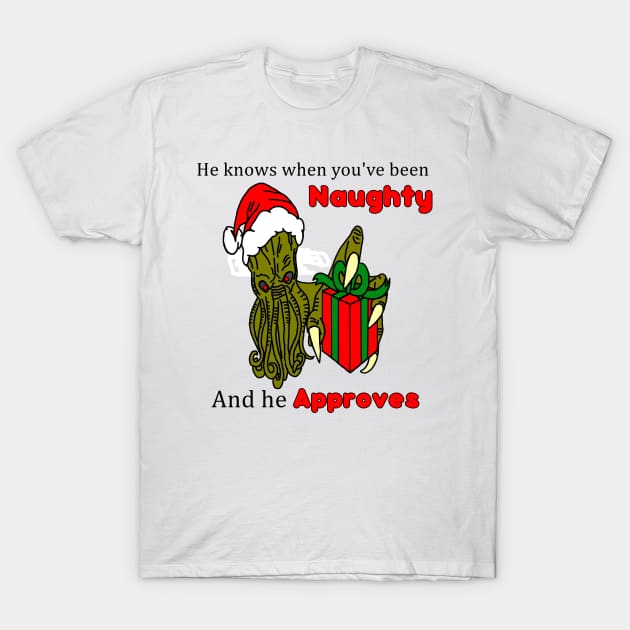 Christmas Santa Cthulhu T-Shirt by imphavok